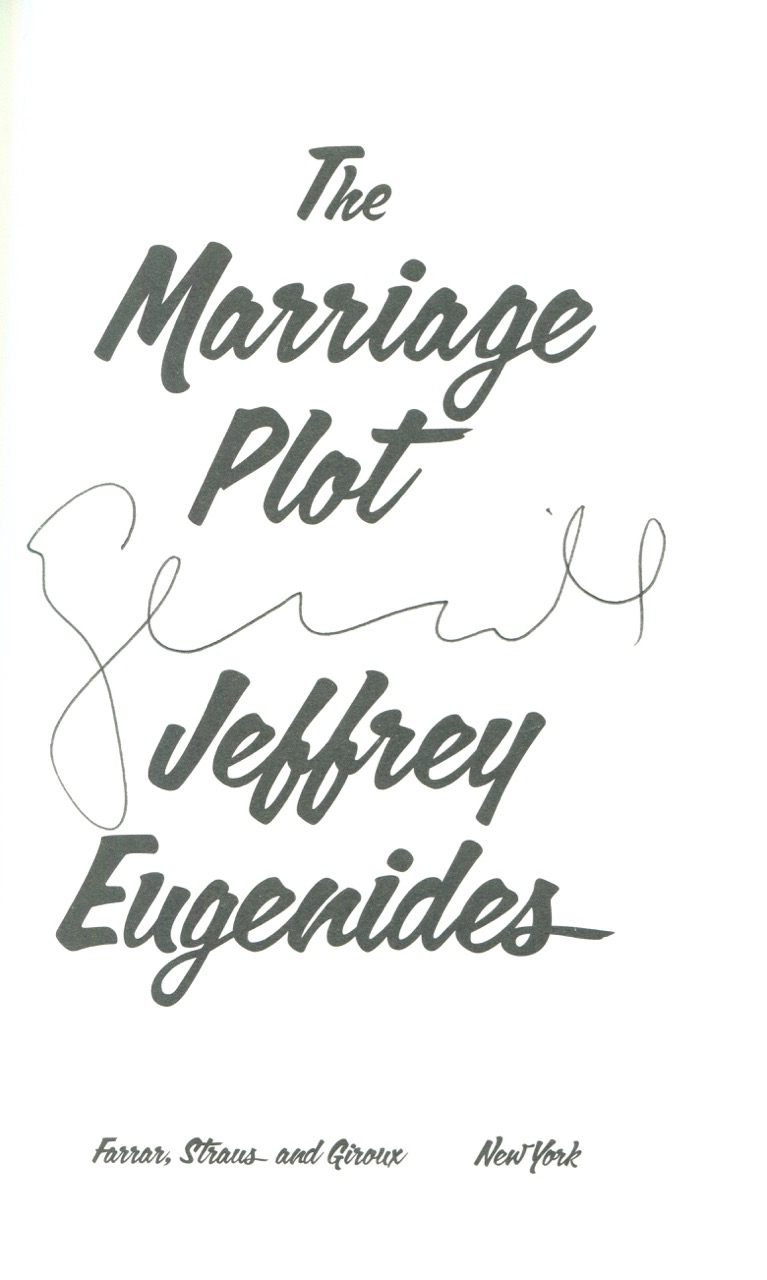 the marriage plot book