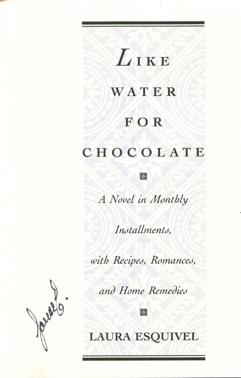 like water for chocolate book author