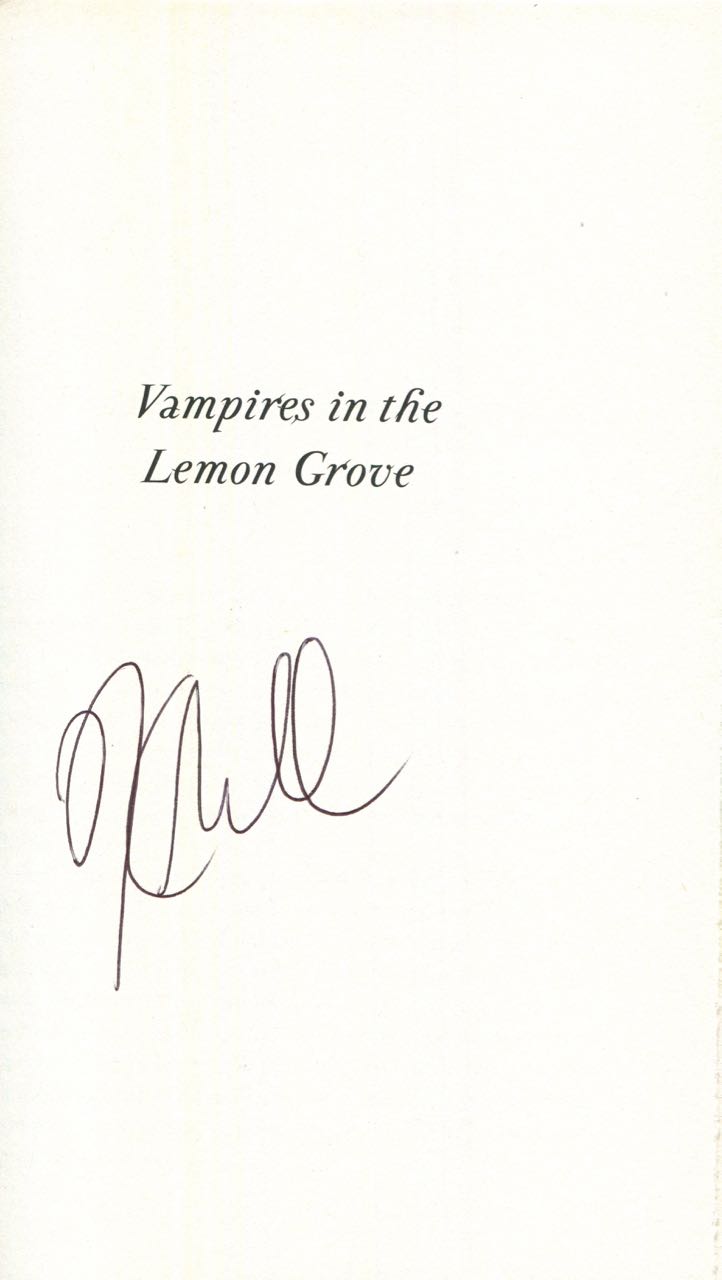 vampires in the lemon grove meaning