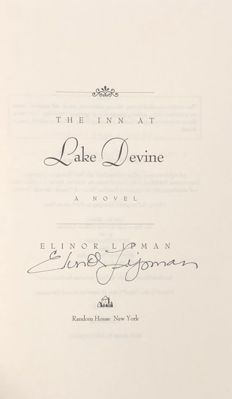 the inn at lake devine by elinor lipman